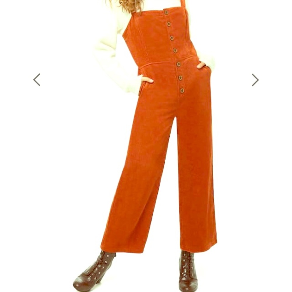 Plus size Corduroy Orange jumpsuit size 2x
